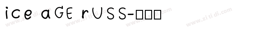 ice aGE rUSS字体转换